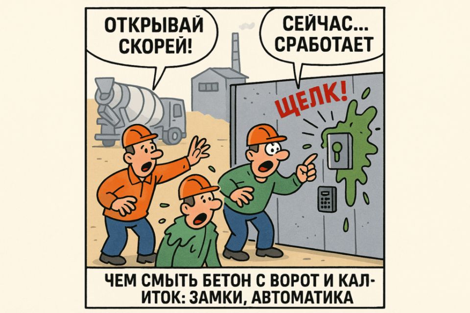 Эффективные способы удаления бетонных остатков с калиток и ворот