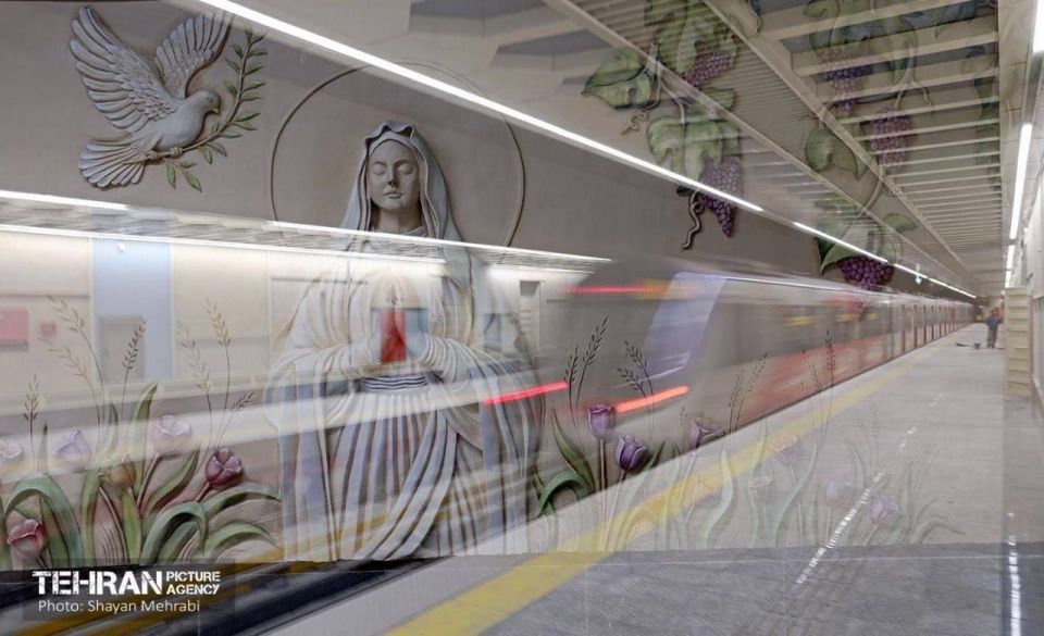 В Тегеране открыли станцию метро «Святая Дева Мария» с христианскими символами