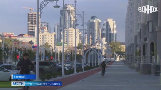 В столице Чеченской Республики продолжаются активные работы по возведению второй линии Нового района имени Владимира Путина