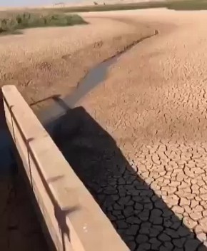 Обстановка на одном из водохранилищ Тегерана