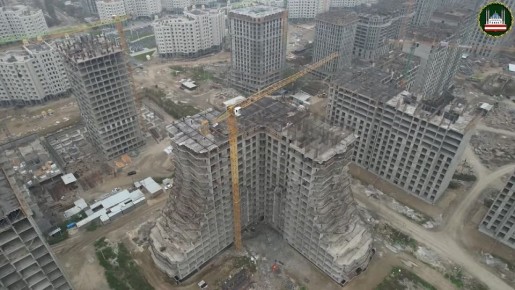 В ГРОЗНОМ РЕАЛИЗУЮТ ВТОРОЙ ЭТАП СТРОИТЕЛЬСТВА РАЙОНА ПУТИНА