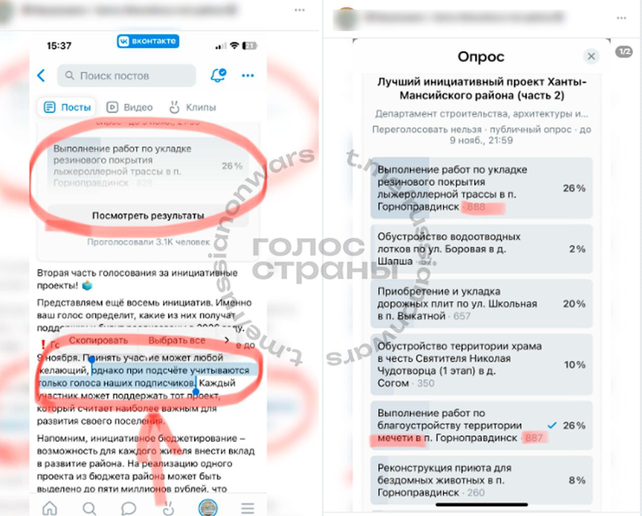 Власти ХМАО отменили голосование по выбору лучшего проекта региона после накрутки в 700 человек за благоустройство мечети Власти ХМАО отменили голосование по выбору лучшего проекта региона после накрутки в 700 человек за благоустройство мечети