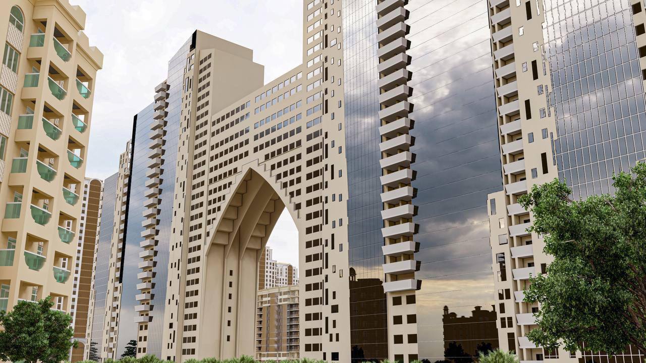 В Грозном на въезде в центральную часть города с южной стороны строится новый жилой комплекс «Триумф» В Грозном на въезде в центральную часть города с южной стороны строится новый жилой комплекс «Триумф»