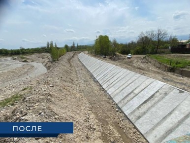 Завершили досрочно: строительство дамб на реке Шалажа в Чеченской Республике защитит от наводнений 600 человек