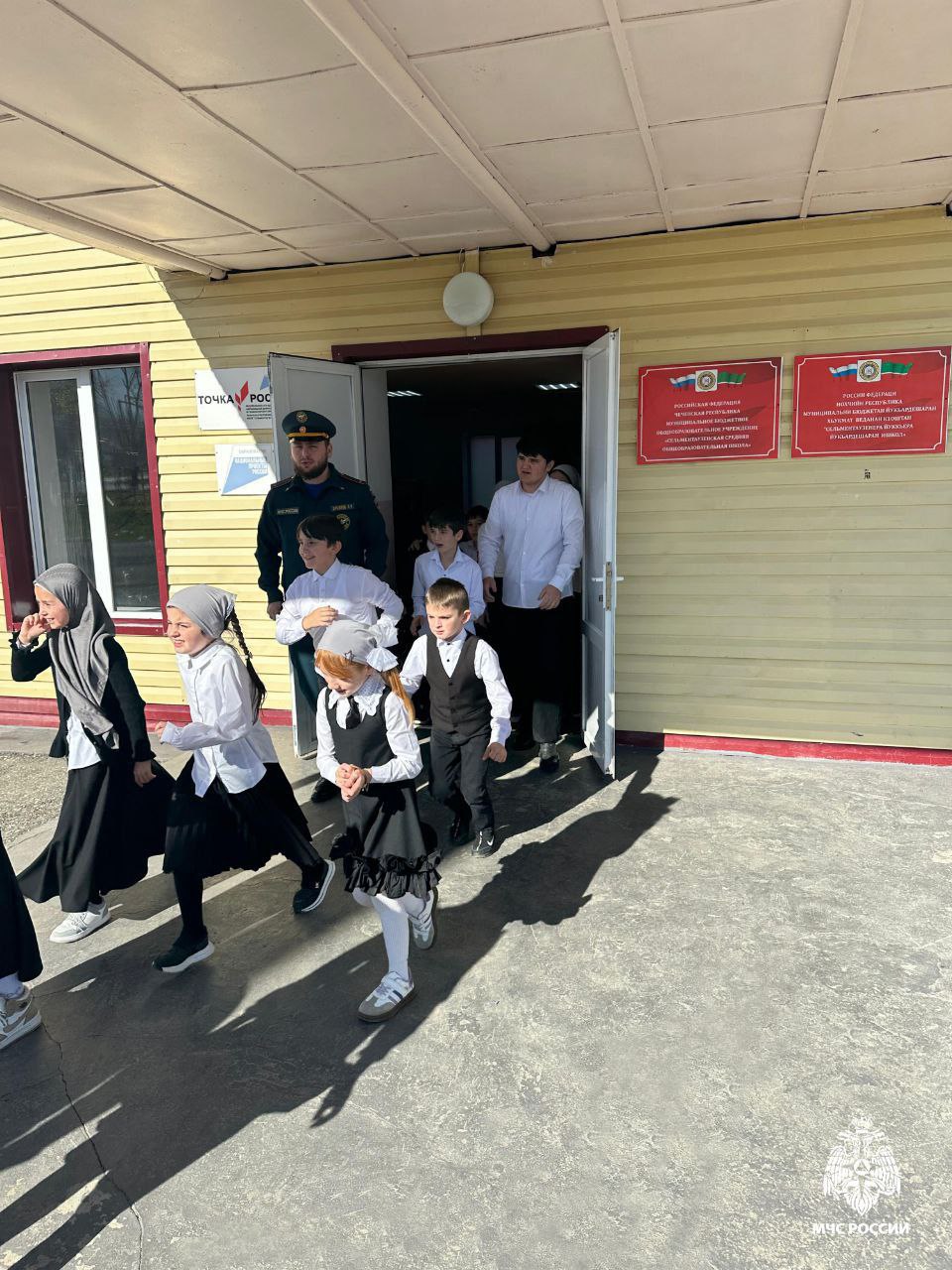 В селе Сельментаузен прошли тренировки по действиям при пожаре