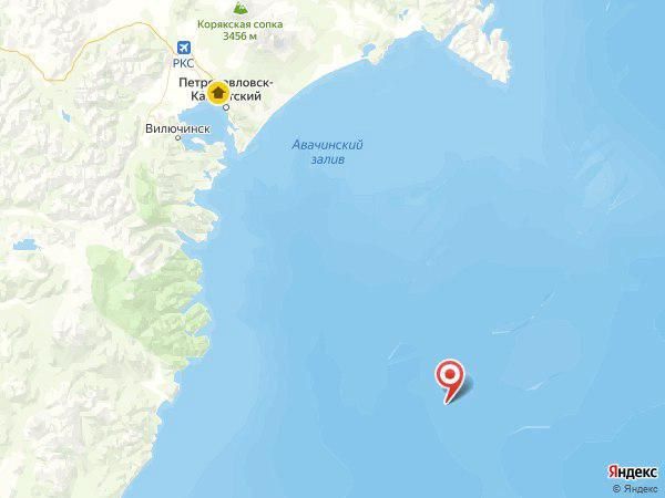 Новая серия землетрясений произошла в районе Камчатки