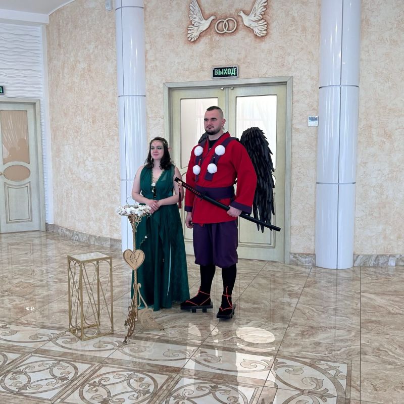 Горный дух и лесная нимфа сыграли свадьбу на Камчатке