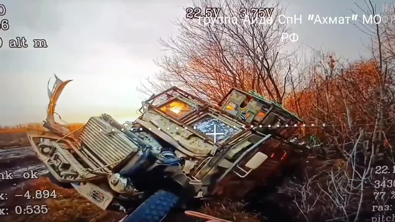 Дроны отряда «Аида» легендарного спецназа «Ахмат» Министерства обороны России продолжают эффективно подавлять позиции противника на Сумском направлении