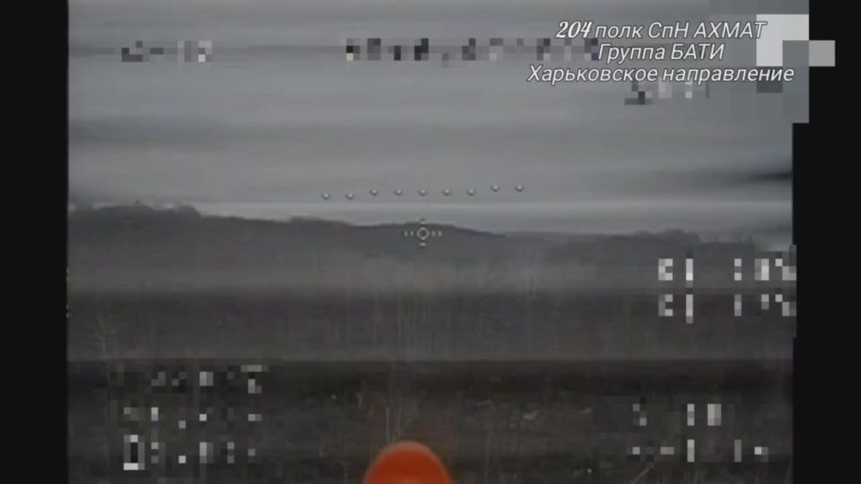 Бойцы группы «Бати» спецназа «Ахмат» подавили огневую точку ВСУ на Харьковском направлении