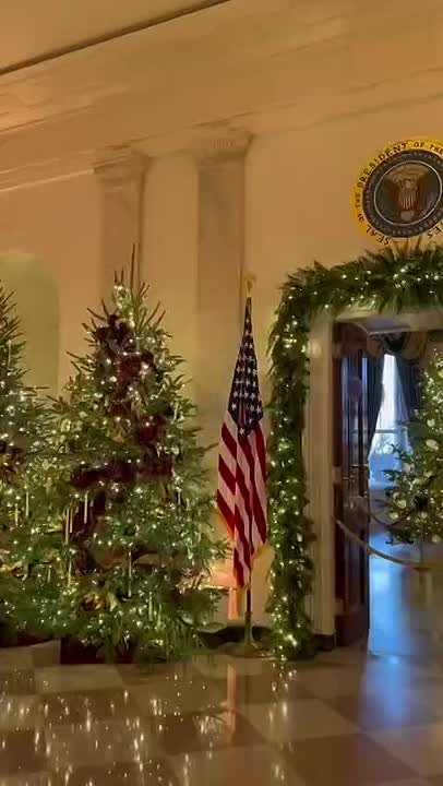 В американском Белом доме показали рождественское оформление под музыку Чайковского