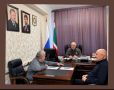 Вице-спикер Парламента Чеченской Республики Б.А. Хазбулатов встретился с руководителями Инициативной группы по вопросам функционирования чеченского языка как государственного языка