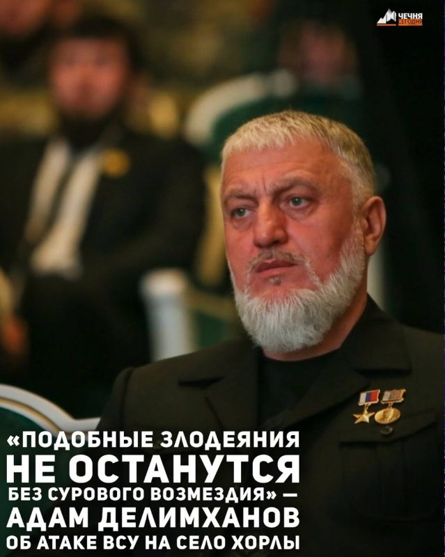 Депутат Госдумы Российской Федерации Адам Делимханов прокомментировал атаку ВСУ на херсонское село Хорлы, в результате которой погибли 24 человека
