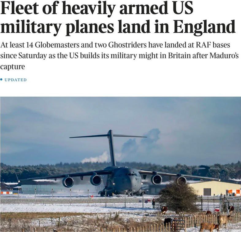 Американские военные самолеты перебросили в Великобританию для подготовки к новым операциям