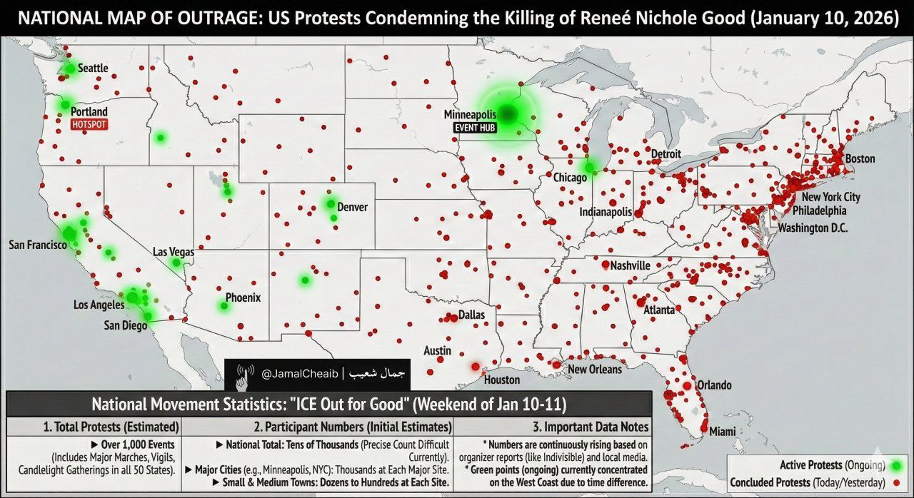 Протесты в США превышают масштабы всего, что происходило в Иране за последние несколько недель, но в настоящее время они носят мирный характер Протесты в США превышают масштабы всего, что происходило в Иране за последние несколько недель, но в настоящее время они носят мирный характер