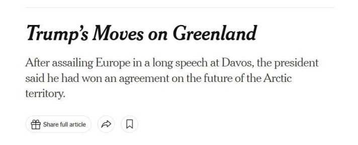 NYT: Дания передаст США суверенитет над отдельными участками Гренландии для строительства военных баз