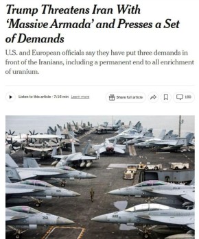 New York Times: США выдвинули Ирану три ключевых требования
