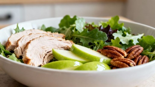 Салат с индейкой и пеканом: легкий ужин, который удивит